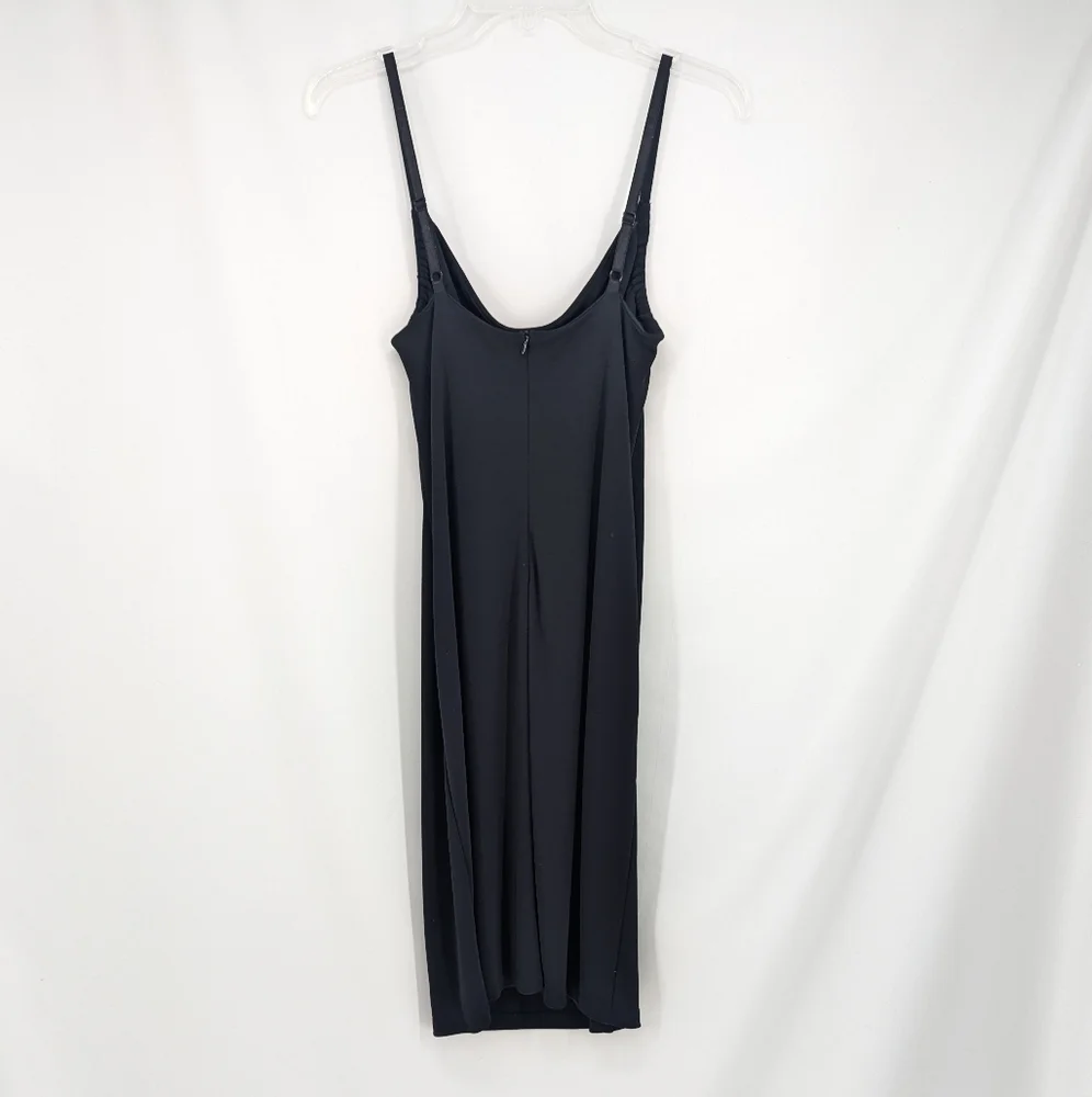 Vintage 90s Y2K The Limited Women's Midi Cowlneck Slinky Dress Black Size Small - Picture 5 of 8